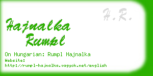 hajnalka rumpl business card